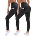 thumbnail image 1 of 2PCS yoga leggings--black, 1 of 6