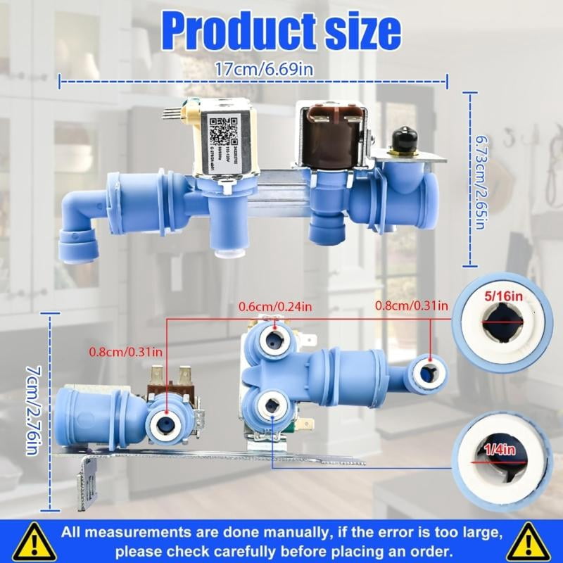 Triple Water Inlet Valves for Multiple Refrigerator Models Optimal Functionality
