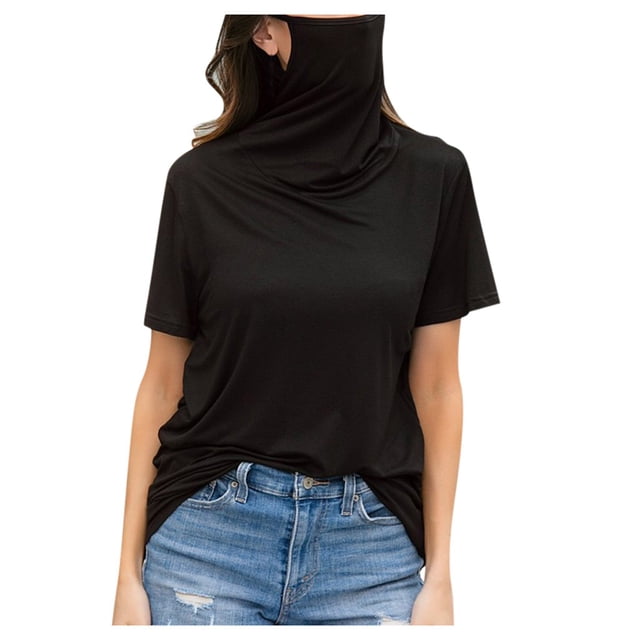 Fridja T-shirt à Manches Courtes Décontracté à Col Rond et à Manches Courtes Womens