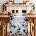 thumbnail image 2 of Table Runner 72 Inches Long for Kitchen Dining, Navy Blue Spring Floral Dresser Scarf Farmhouse, Dining Table Decorations for Wedding/Parties, Farmhouse Butterfly 13 x 72 In, 2 of 8