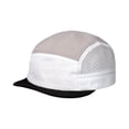 thumbnail image 3 of Lumtrix Short Brim Hats 5 Panel Color Block Baseball Caps Flat Bill Breathable Mesh Hats White One Size, 3 of 4