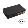 thumbnail image 1 of EU Plug EU Plug Conmutador Ethernet 2+4fas Diewu 2 Uplink + 4 100m Puerto 100-240v 62w Fuente de alimentación, 1 of 5