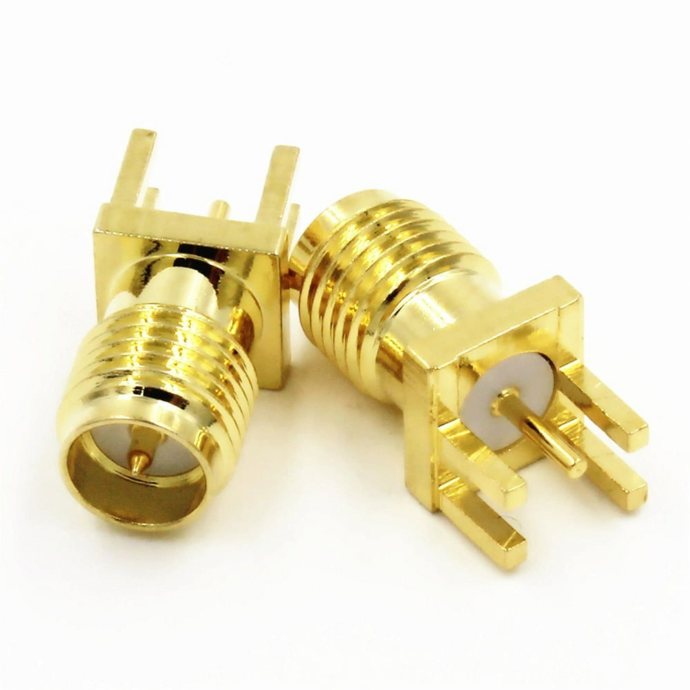 1x RPSMA Female Plug Solder 1.0 1.2mm PCB Clip Edge Mount RF