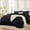 Black-Twin(66"x90"), variant on Beige Super King Plus(128''x120'') 3-Piece Ruffle Comforter Bedding Set