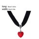 thumbnail image 4 of Guardurnaity Collar cristal chica cadena colgante fiesta moda clavícula cuello joyería ajustable elegante boda hermana regalo gargantilla Ropa, zapatos y accesorios Miscelánea Rojo Guardurnaity PS4331-01, 4 of 6