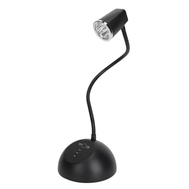 Lámpara De Uñas De Cuello De Cisne, Fuente De Luz Dual Lámpara De Uñas De Gel UV De Cuello De Cisne 3 Chips De Luz 18W 2500mAh Recargable Para Uñas Para Salón
