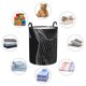 thumbnail image 4 of Balery Geometric Lines Dog Art Cesta de ropa redonda con asas, impermeable, independiente, para ropa, juguetes, dormitorio y familia-Medium, 4 of 6