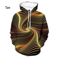 thumbnail image 5 of Sudadera con capucha para hombre y mujer, con estampado 3D de vértigo azul, con personalidad, con gráficos, colorida, hipnótica, 5 of 5