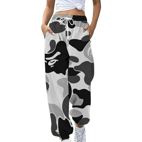 JJHGVB Camo Sweatpants Women Jogger Sweatpants Women Cargo Pants Women Womens Casual Pants Sweat Pants for Women Womens Athletic Pants Pantalones Mujer Black L