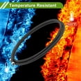 thumbnail image 3 of Unique Bargains Fuel Line Hose Black Vacuum Hose Automotive Fuel Hose 8ft 0.42"ID 37.33"OD PTFE Rubber,Stainless Steel,Nylon Braided 1 Pcs AN8, 3 of 7