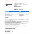 thumbnail image 2 of Engine Intake Manifold Bolt - Compatible with 2015 - 2024 GMC Yukon 2016 2017 2018 2019 2020 2021 2022 2023, 2 of 2