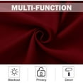 thumbnail image 2 of NICETOWN Short Blackout Curtains for Small Window, Light Blocking Thermal Insulated Curtains Privacy Grommet Window Treatment, 42"x36", Red, 2 Panels, 2 of 7