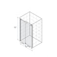 thumbnail image 3 of Huloretions Shower Door,Modern Frameless Shower Door in Stainless Steel 60"Wx76"H(8mm),Tempered Glass Shower Doors with Seal Strip Parts and Handle,Easy Sliding Shower Door Easy to Clean, 3 of 8
