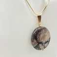 thumbnail image 6 of Porcelain Jasper 30mm Disc and 14K Gold Filled Pendant 510602H, 6 of 10