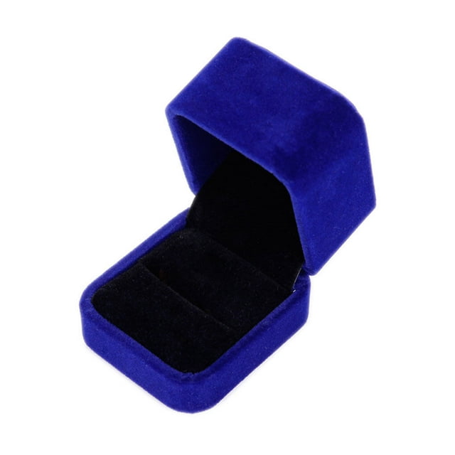 Jewelry Earring Ring Display Solid Color Flannelette Storage box Flannelette Organizer Gift Boxes Square Case