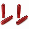 thumbnail image 1 of 4Pcs Red Aluminum Bolt-On Door Lock Knobs for Mercedes CLA GLA Class, 1 of 5