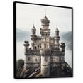 thumbnail image 2 of Designart "Castles Minimalist IV" Cityscapes Floater Framed Wall Art Living Room, 2 of 7
