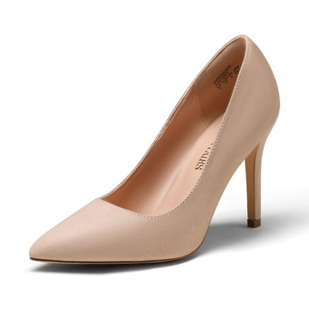

Dream Pairs Women Pointed Toe High Heel Shoes Wedding Party Pumps Shoes NUDE/SUEDE CHRISTIAN-NEW size 5.5