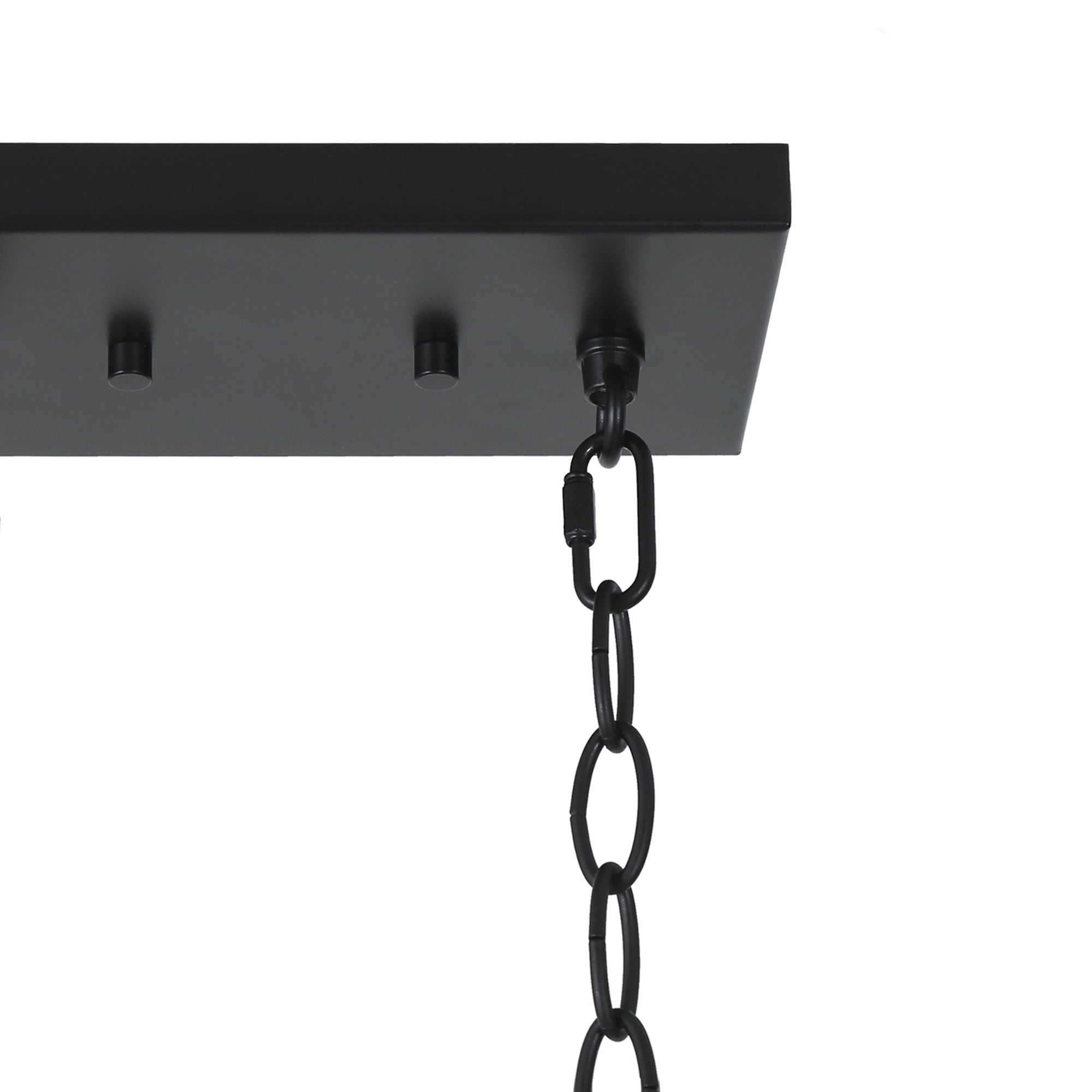 LNC Tucana 3-Light Modern/Contemporary Ribbed Glass Linear LED Large Hanging Pendant Light