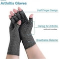 thumbnail image 2 of 2 Pairs Arthritis Gloves Compression Gloves Fingerless Gloves For Pain Relief, 2 of 4