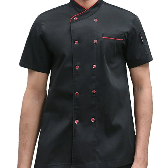 Professional Chef Shirt & Coat for Men & Women – Breathable Kitchen Uniform, Stain-Resistant Cooking Wear with Pockets, Durable Chef Jacket for Restaurant & Food Service