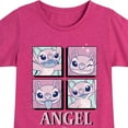 thumbnail image 3 of Disney - Lilo & Stitch - All The Expressions of Angel - Toddler & Youth Girls Short Sleeve Graphic T-Shirt, 3 of 5