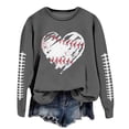 thumbnail image 4 of HUITKMM Chandails d'Automne pour Femmes Chandail à Manches Longues Col Rond Imprimé Football Chandail Décontracté pour Usage Quotidien et Activités Sportives Chemise Athlétique Douce et Confortable, 4 of 5