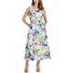 thumbnail image 1 of Anne Klein Womens Floral Shift Midi A-line Dress, white, 4, 1 of 2