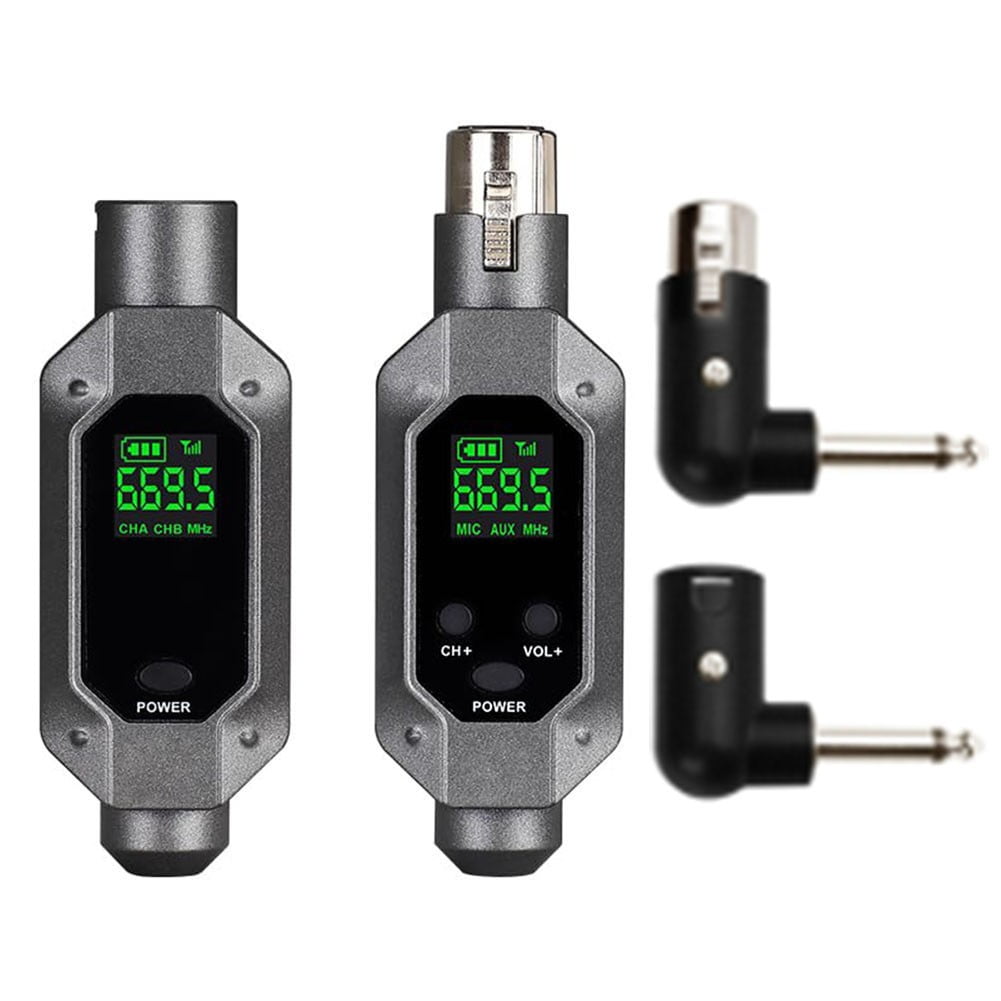 Lefu Convertisseur de Microphone Sans Fil Système d'Émetteur XLR pour Microphone Dynamique