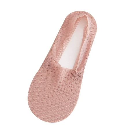 

Huaai socks for women Womens Liner Socks Low Cut Non Slip Ankle Socks Hidden Cushioned Invisible Socks For Flat Boat cute socks Pink