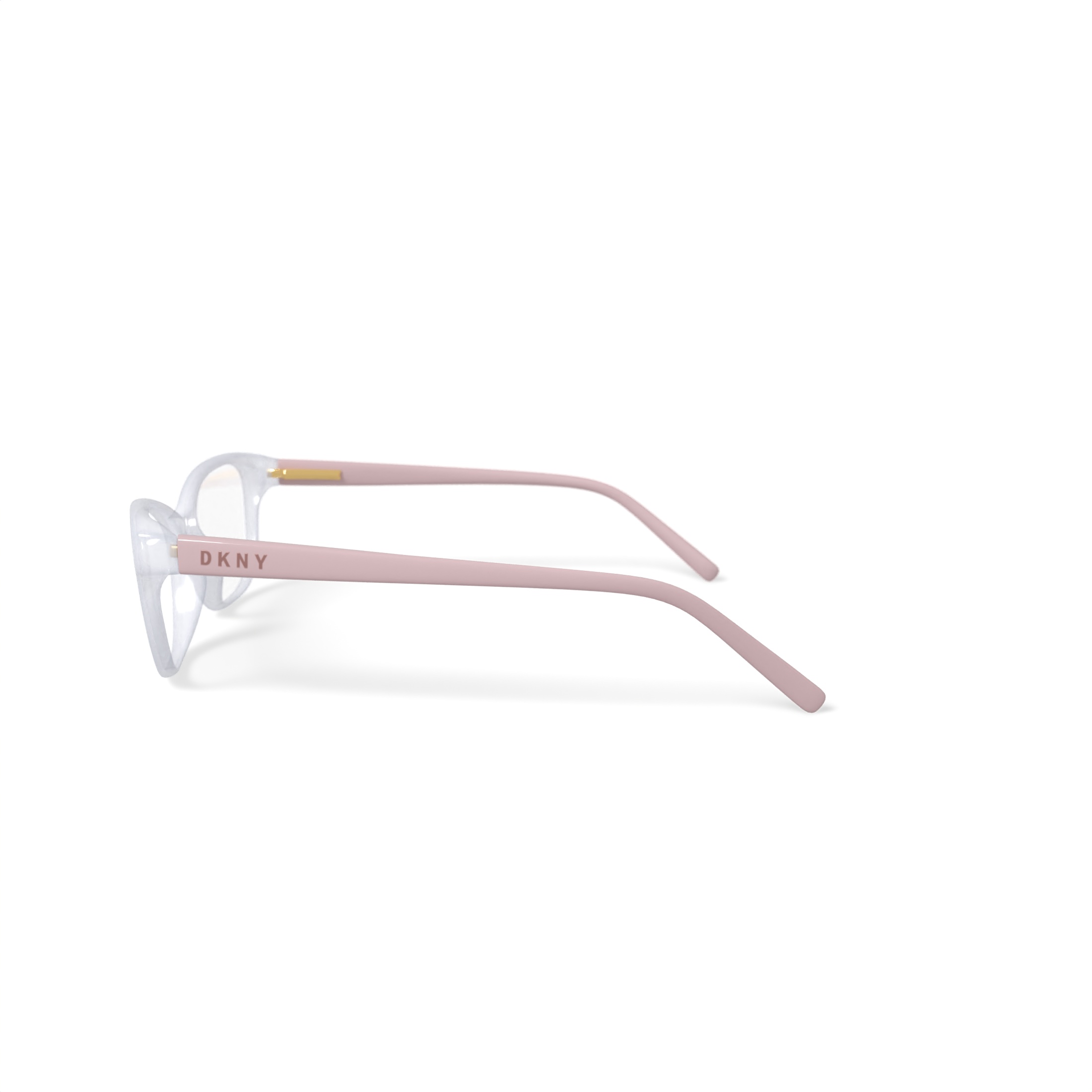 DKNY Women's DK5011 Prescription Eyeglasses with Case, Nude