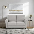 thumbnail image 2 of Lexicon Ellery Textured Fabric 2-Piece Upholstered Sofa Set in Sand Brown, 2 of 12