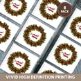thumbnail image 6 of 3drose, Letter R- Red Berry Holly Wreath with Scribble Heart, Set of 8 Ceramic Tile Coasters, 6 of 7