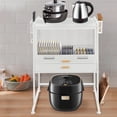 thumbnail image 3 of Kitchen Countertop Dish Cabinet, Dish Cabinet with Drawer, Dish Storage Cabinet, 3 of 24