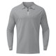 thumbnail image 3 of Gibobby Camisas polo Camisa informal con cremallera sólida para hombre, blusa con cuello vuelto, camisa de manga larga, camisa informal a la moda(Gris,CH), 3 of 5
