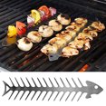thumbnail image 3 of Reheyre Heat-resistant Kabob Skewer Stable High Hardness Stainless Steel Grill Skewer for Picnic, 3 of 8