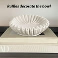 thumbnail image 5 of Fankiway Ruffled Decorative Bowl - Living Room Design Coffee Table Bookshelf and Console Table Design Home Decoration Home Room Decor on Clearance, 5 of 7
