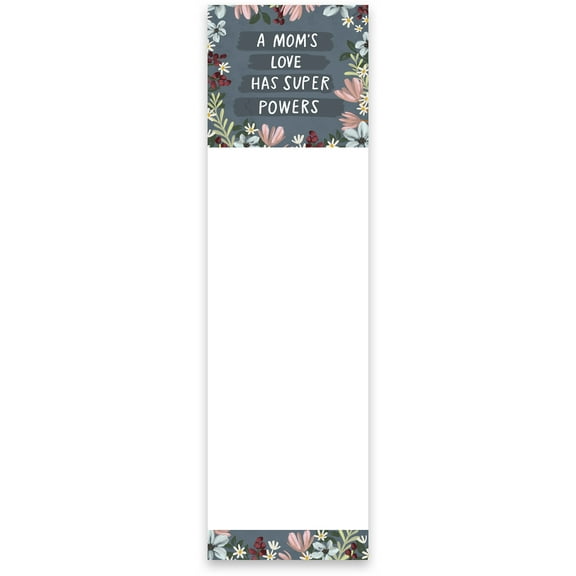 Primitives by Kathy A Mom's Love Has Super Powers Magnetic Paper List Notepad