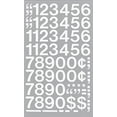 thumbnail image 2 of Chartpak Vinyl Numbers - 1" Numbers, White, 2 of 4