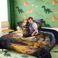 thumbnail image 4 of Erosebridal Howling T-Rex Queen Comforter Set for Kids Boys, Animal Dinosaur Bedding Comforter Set, 4 of 6