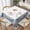 Blue Snowman, variant on Xmas Gingerbread Tablecloth Square 54×54 Inch Holiday Festival Table Cloth Water Resistant Fabric Table Covers for Kitchen Dining Party Home Decor
