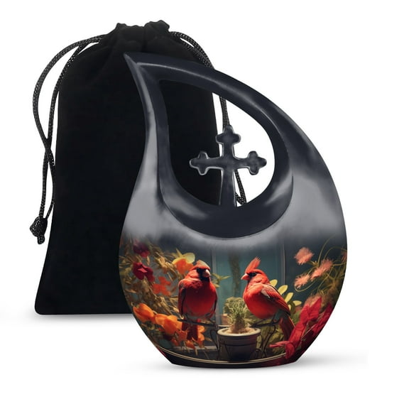 JAGSHASHI Bird Urns For Human Ashes Adult Male Dad - Urn For Human Ashes Adult Men - Funeral Urns For Adult Ashes Women - Memorial Urns For Adult Female Mom - 10 Inch With Velvet Bag - Funeral Urns