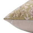thumbnail image 3 of Fabdivine Block Print Throw Pillow Cover, 14x14 Inch Thick Cotton Decorative Cushion Cover, Floral Print Boho Design Green Pillow Cover for Sofa and Couch, 3 of 5