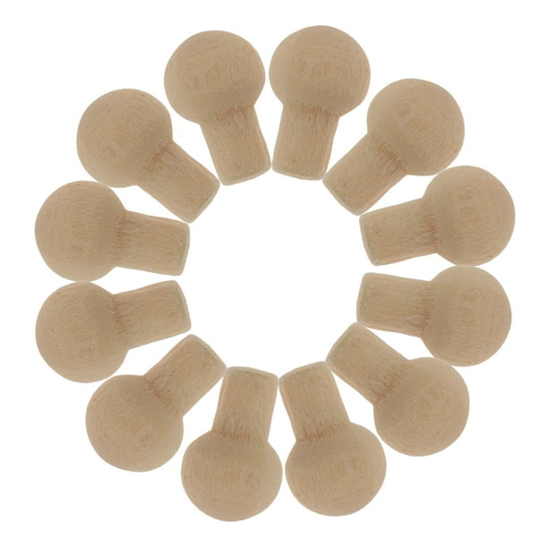 KAKOWELY 12 miniaccesorios para muebles, minimanijas para casa, minimanijas para cajones, pequeñas manijas de madera