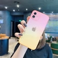 thumbnail image 1 of Funda de teléfono de silicona con degradado cuadrado de lujo para iPhone 13 12 11 Pro XS Max X XR SE 2020 7 8 Plus, funda trasera suave transparente, carcasa fina Tan Jianjun unisex, 1 of 2