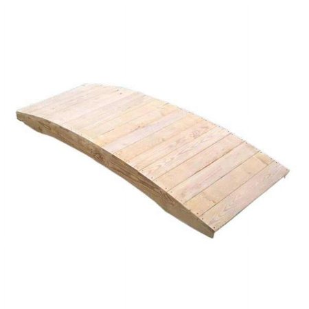 Creekvine Designs 6 ft. Treated Pine Fiore Plank Garden Bridge