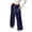 Dark Blue, variant on Girls Wide Leg Sweatpants Drawstring High Waist Baggy Track Pants Cute Print Sweatpants with Pockets (Wine, 8-9 Years)