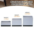 thumbnail image 3 of Uxcell 4Pcs Elevadores Rectangulares para Cama, Elevadores de Muebles Ajustables de Alta Resistencia de 3.15" L-Lado para Cama, Sofá, Mesa y Sillón (Gris), 3 of 7
