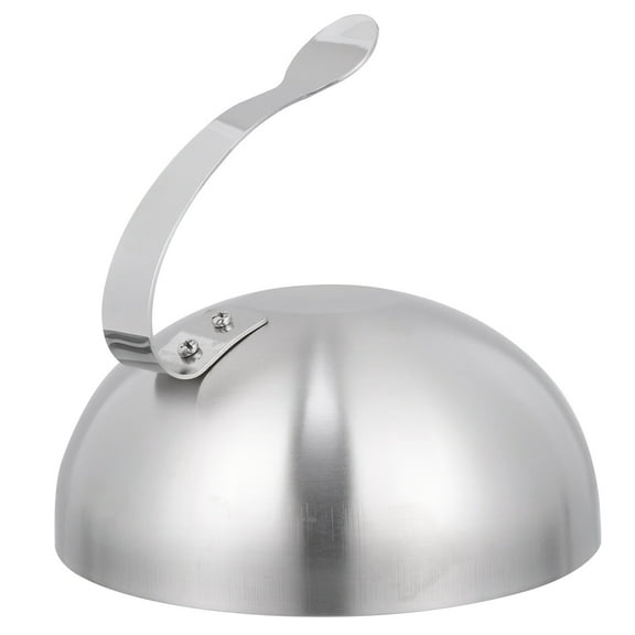 Soimiss 1 Pc Stainless Steel Cloche for Food Display Tool with Dome Shape Silver