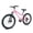 Pink, variant on Cirayno 24" Mountain Bikes for Men Women Ages 13+, 7 Speed Disc Brake MTB Bicycle with Front Suspension, Sturdy Steel Frame Urban Commuter Bike, Adult, Fits Riders 51"-59", White